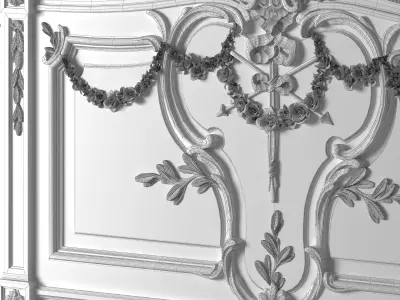 Bonaparte French Bed 3D model