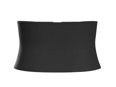 Black E-Band Zip Belt 3D model