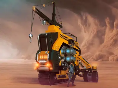 3D Concept Vehicle  3D model