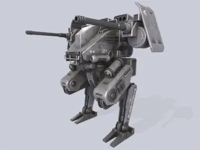 Mecha Low-poly 3D model purchase