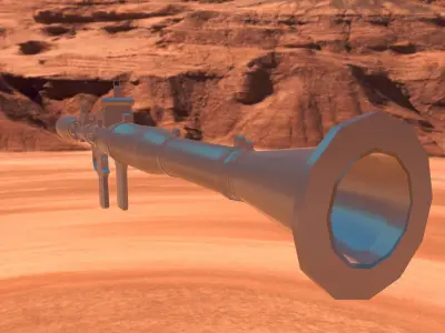 Bazooka Rpg 7 Low-poly 3D model