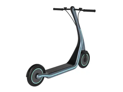 Kick Scooter 005 Low-poly 3D model