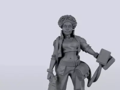  Ajey She- Sci-Fi Gift Ideas for RPG and Wargamers 3D print model