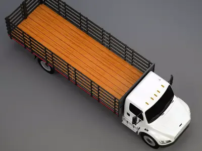 Freightliner M2 Stake Bed 3D model