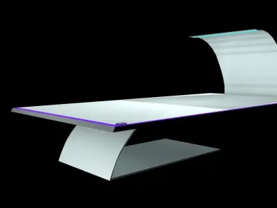 sci fi hospital bed Free 3D model