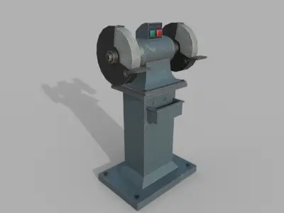 Bench Grinder Low-poly 3D model purchase