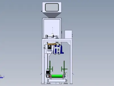 Automatic Quantitative Packaging Scale Machine 3D model 3D model