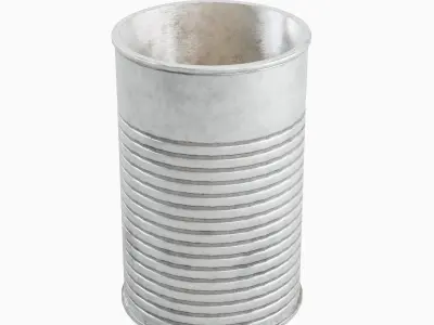 Tin Can 01 Low-poly 3D model