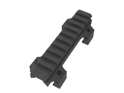 MP5 G3 top rail Picatinny submachine gun tactical CNC 3D Print Low-poly 3D model