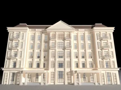Old architectual building 3D model