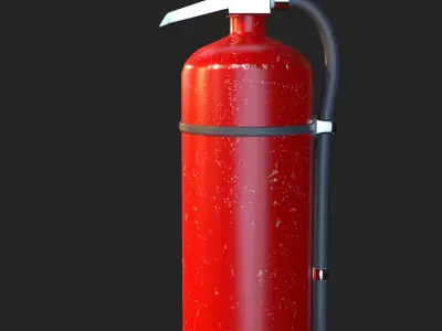 Fire Extinguisher Realistic Low-poly 3D model