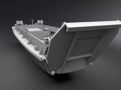 LCVP Scale model 3D print model