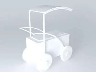 Hawker cart 3D model purchase