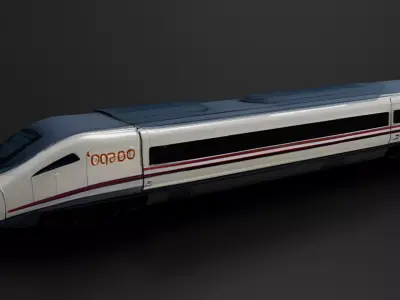 Siberian Train Long Distance Train 3D print model