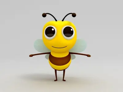 Bee Character 3D model purchase