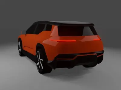 Fisker Ocean  Low-poly 3D model