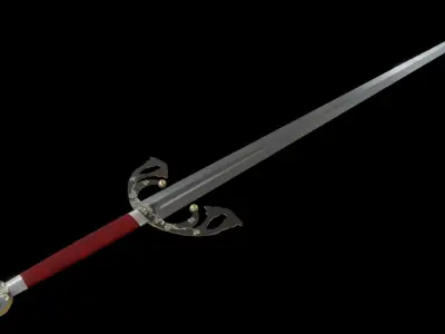 The Tizona Sword of the Cid Low-poly 3D model