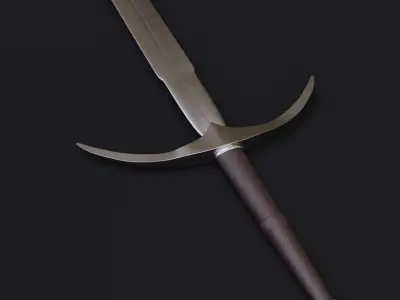 A Medieval Danish Longsword 3D model