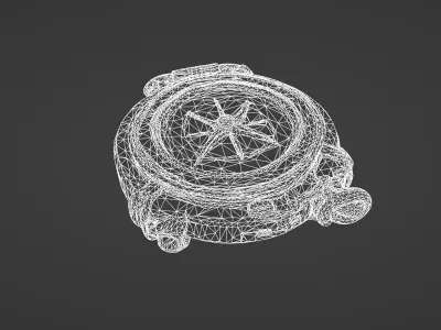 Steampunk Pocket Compass 3D Model 3D model