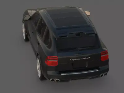 2009 Porsche Cayenne Turbo S 3D Model  The Best SUV  Low-poly 3D model