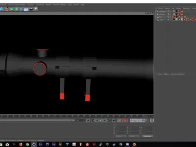 Free LowPoly Scope Free low-poly 3D model