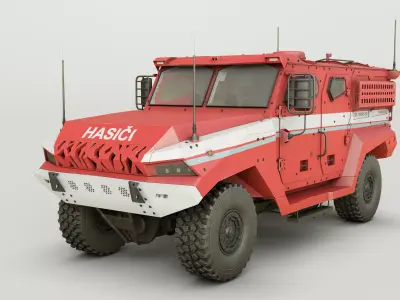 High-Quality MRAP Military Vehicle - Game-Ready 3D Model  3D model