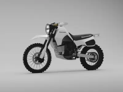 Kawasaki KLR600 Rally 3D model