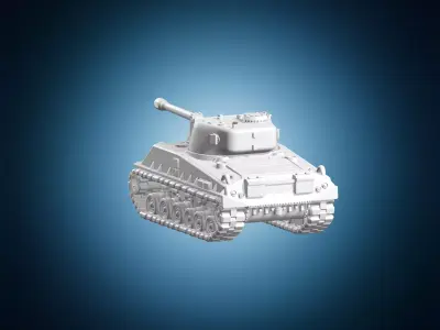 Historical Military Tank Model 3D print model