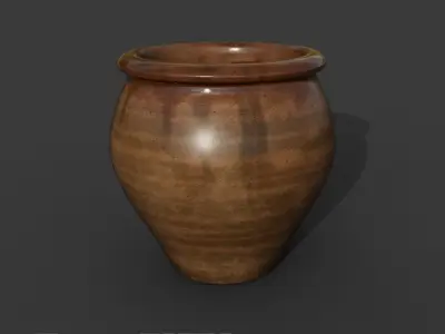Jug  Pot 19th century Low-poly 3D model