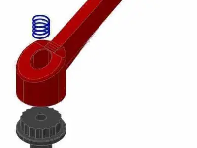 Hand Screw Free 3D model