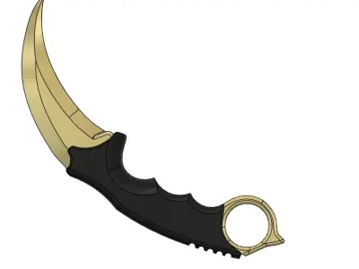 Karambit Knife 3D model purchase