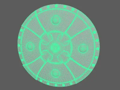 Viking Shield 3D model