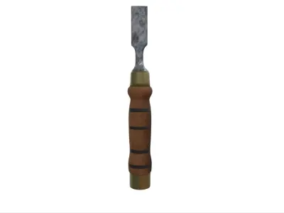 Antique Chisels Woodworking Tools 3D model buy