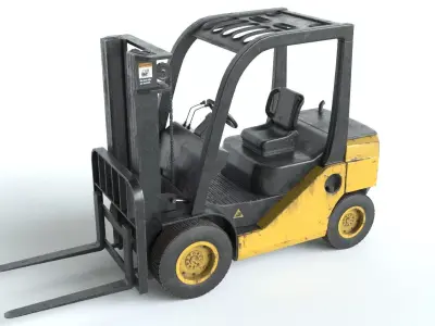 Forklift Old PBR 3D model