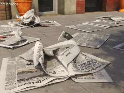Newspapers Collection 3D model