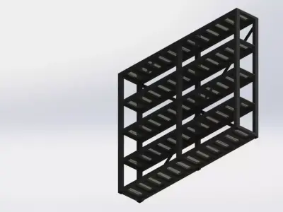 industrial shelf 3D model purchase