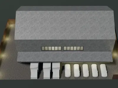 Mini warehouse 3D model