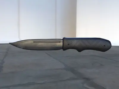 Knife weapon Low-poly 3D model