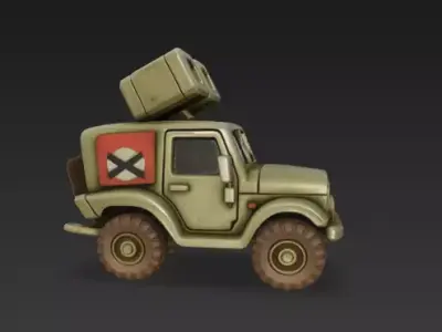 Metal Slug Jeep 3D print model