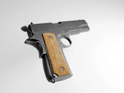 Head gun Low-poly 3D model