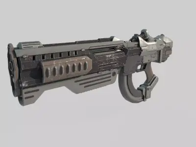 Future Sci-Fi Laser Rifle 3D model