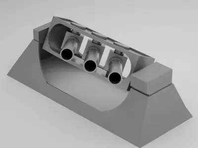Anti Submarine Mortar Mark 10 ASW Limbo  3D model