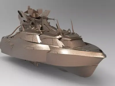 Cruise ship Advanced 4 3D model