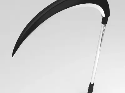 Garden scythe tool 3d model   3D model