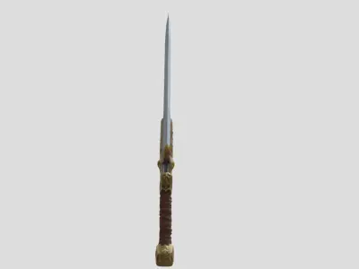 Sword Game-Ready Fantasy Weapon 3D Model Low-poly 3D model