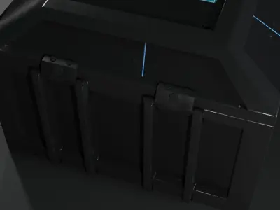 Sci-Fi Box Container 3D model