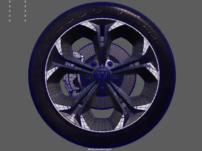 Honda Civic Wheel 3D model