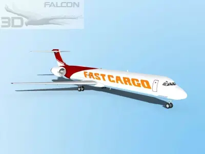 Falcon3D MD-80 Fast Cargo 3D model
