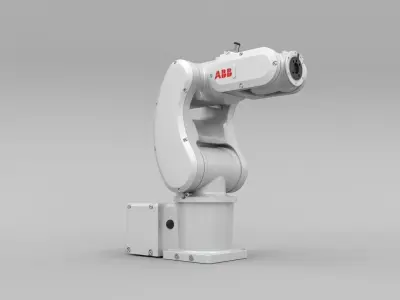 Small Robotic  Arm ABB  IRB 1010 3D model