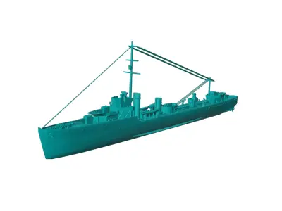 1-300 scale HMS Valhalla Free 3D model
